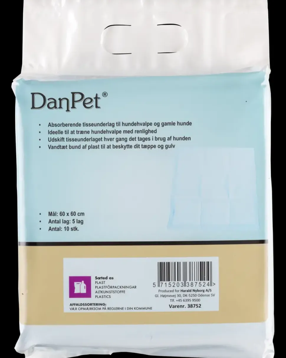 Tisseunderlag til hund 60 x 60 cm 10-pak