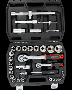 Topnøglesæt 1/2" + 1/4" 38 dele