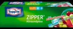 Toppits lynlåspose 1 L 12-pak