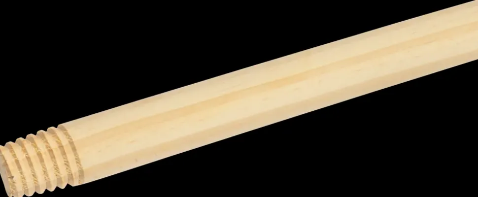 Træskaft med skruegevind 120 cm