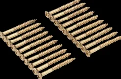 Træskrue messing 3 x 30 mm 20-pak