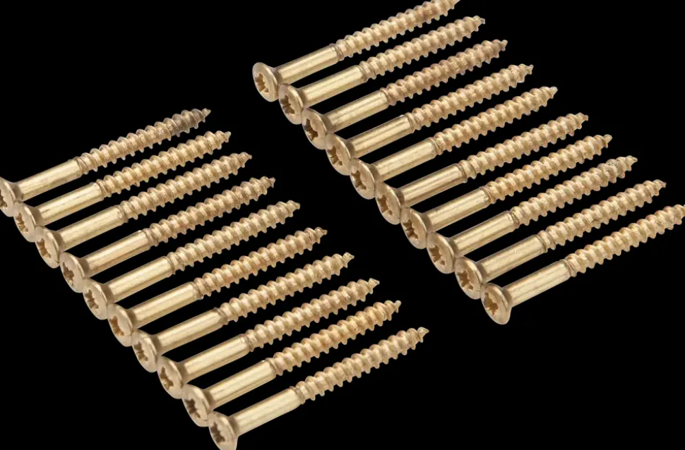 Træskrue messing 3 x 30 mm 20-pak