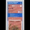 Træskrue messing 3 x 16 mm 20-pak