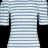 T-shirt Stribet - Blå/hvid