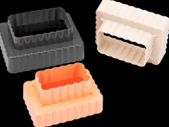 Udstiksform firkant 3-pak - assorterede farver