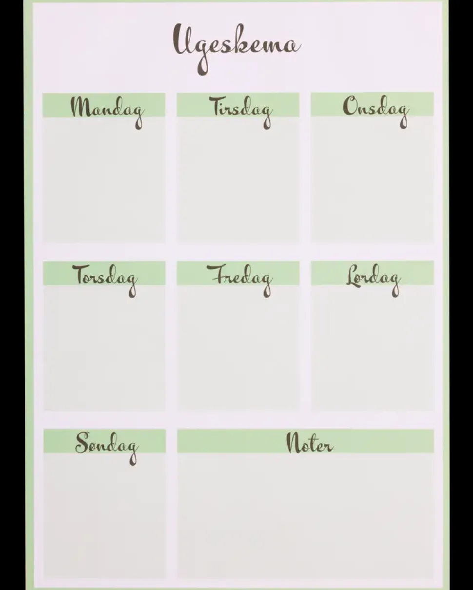 Ugeplan A4