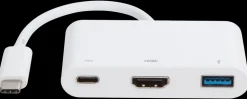 USB-C hub USB-A HDMI og USB-C