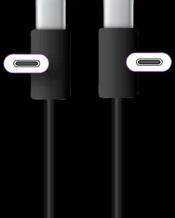 USB-C til USB-C 0,5 meter - sort
