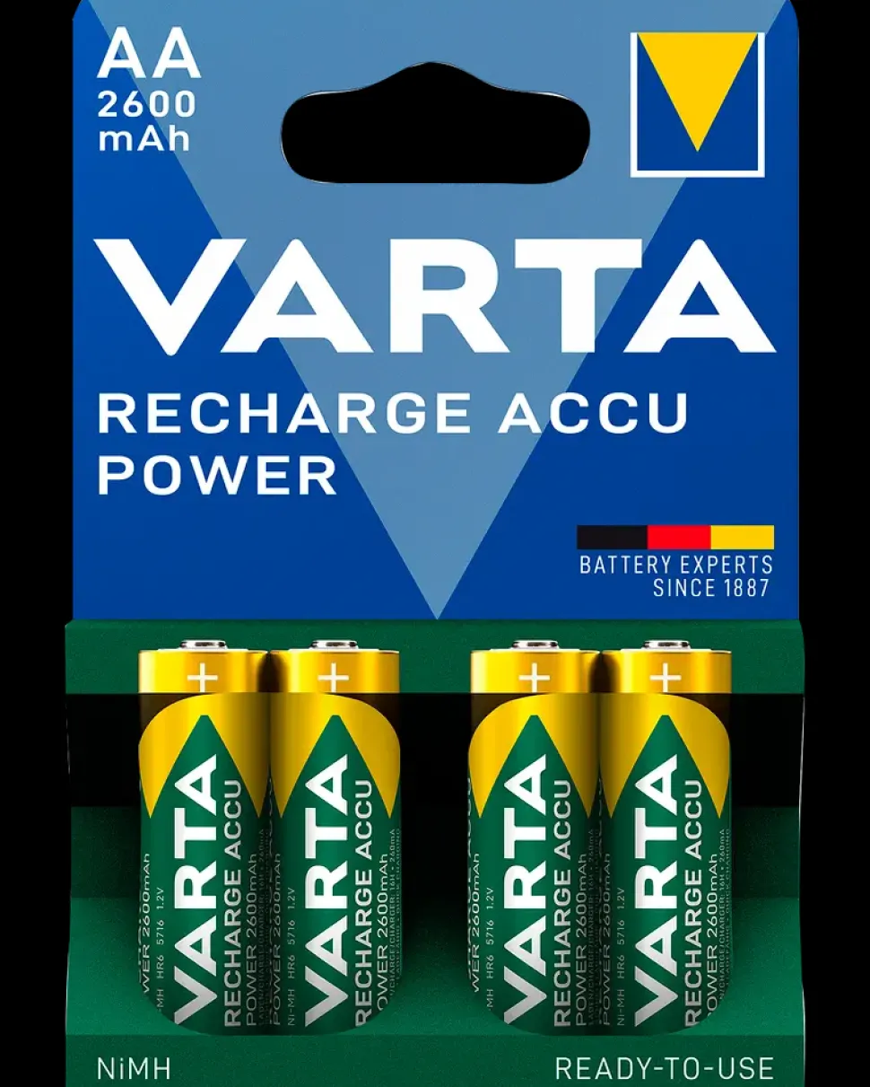 VARTA Genopladelig batteri - AA 2600mAh 4-pak