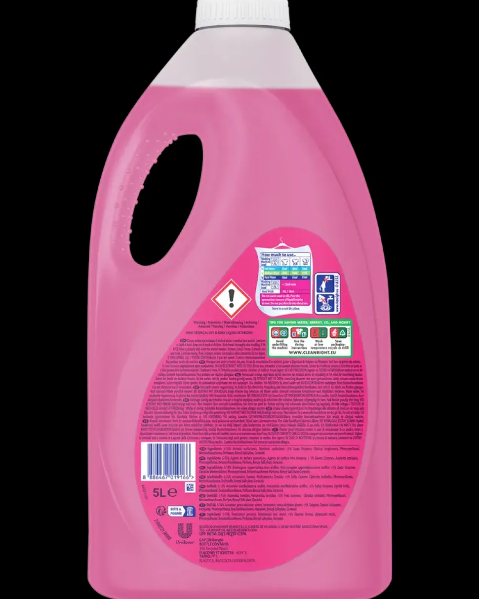 Vaskemiddel flydende Tropical Lily & Rose 5 L