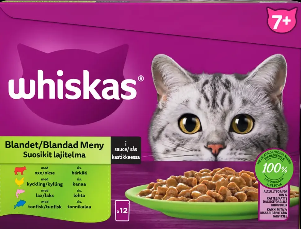 Whiskas 7+ Mix menu - 12 x 85g