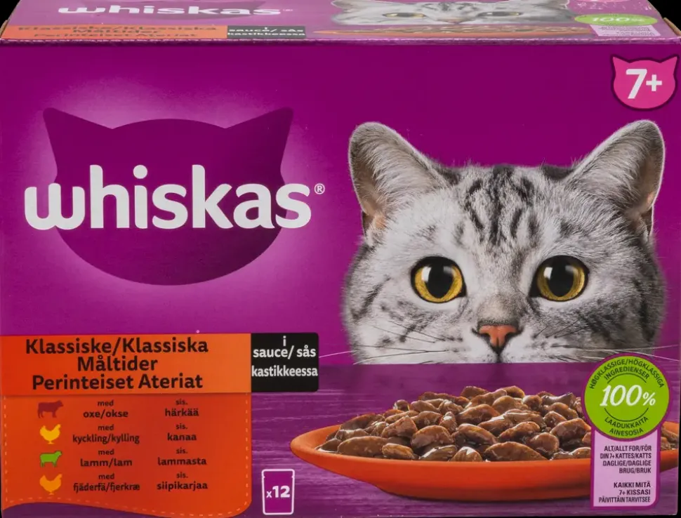 Whiskas Kødmenu 7 år+ 12 x 85 g