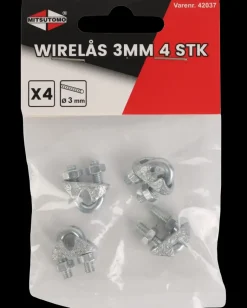 Wirelås 3 mm 4-pak