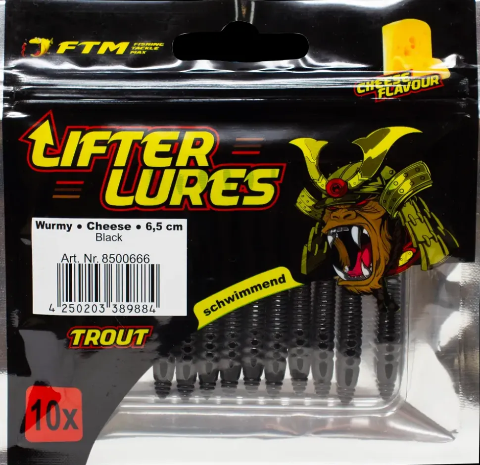 Wurmy Cheese 6,5 cm - Black
