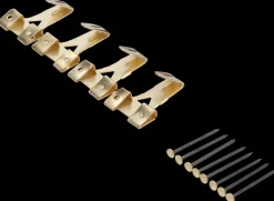 X-krog dobbelt messing 4-pak